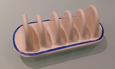 Sadler Kleen Kitchen Ware Toastrack Blue Banding Great Condition