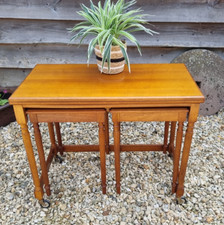 McIntosh Mid Century Metamorphic Tables Vintage Retro 1970s Table Set Swivel Top