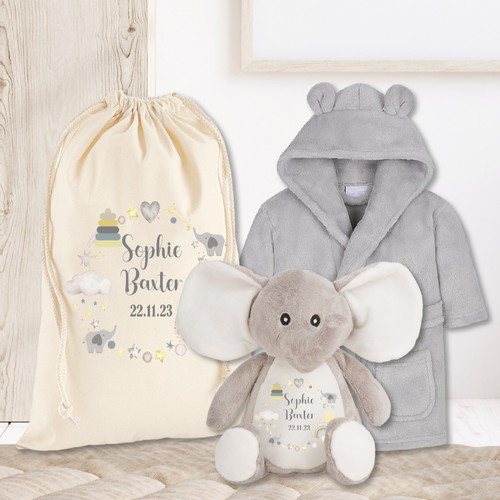 Personalised soft toy elephant - soft,