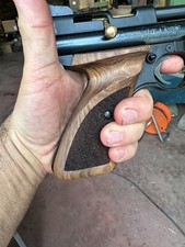 CROSMAN PUMPMASTER WALNUT WOOD GRIPS FIT MOD PC77 1322 1377 2240 225 SAND DESN