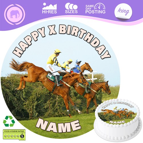 Horse racing cake topper - horse,