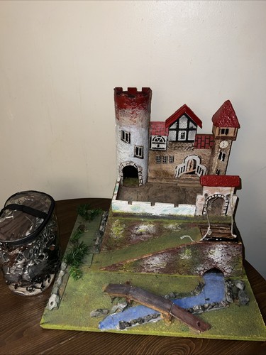 Hand made wooden castle - hand,