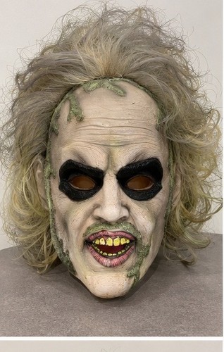 Beetlejuice mask with hair - with,