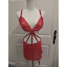 Baci Red Lace Strappy Corset