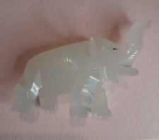 Vintage Onyx Elephant Figurine
