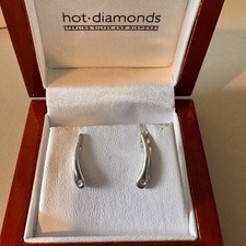 Hot Diamonds Sterling Silver Diamond Earrings - Boxed