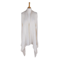 Lululemon Size XS/S Cream Lightweight 5% Cashmere Open Front Waterfall Cardigan