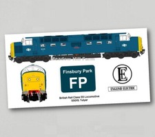 British Rail Class 55 Deltic Fridge Magnet 55015 BR Blue - Diesel Locomotive