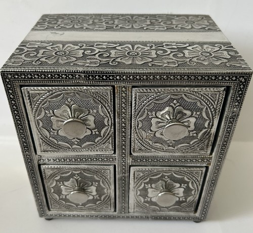 Used ornate silver - silver-tone, metal