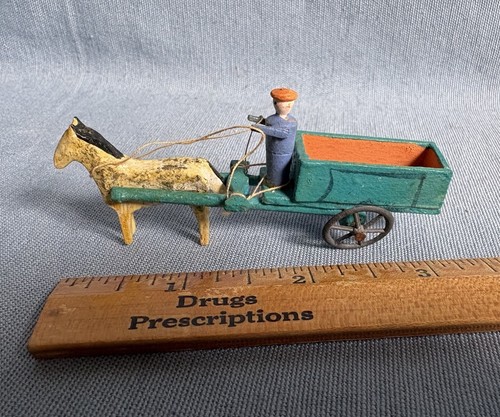 Antique german penny toy - penny, horse