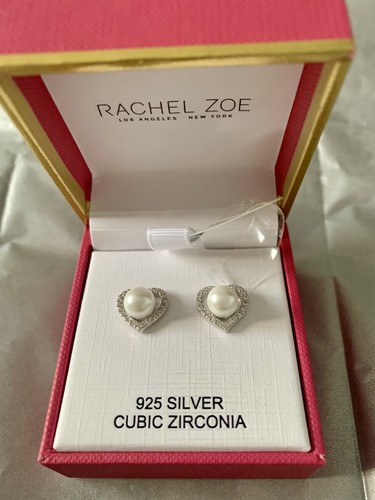 Sterling silver heart - silver, cubic