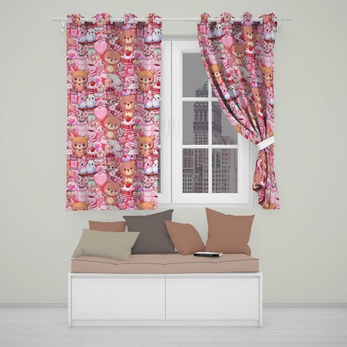 Blackout eyelet curtains cute - blackout,