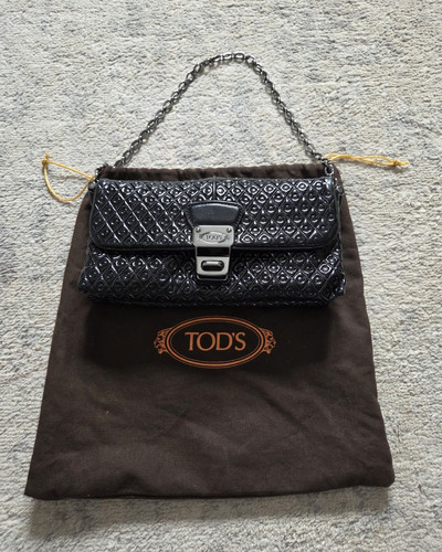 Tod black patent - black,