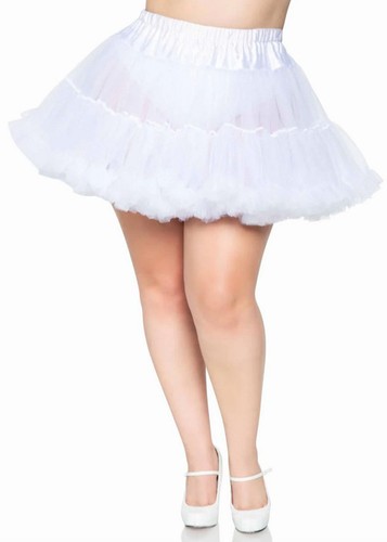 White plus size layered tulle - plus,