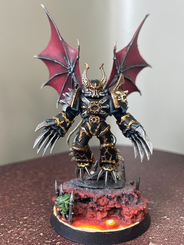 Warhammer 40k kitbashed demon - kitbashed,