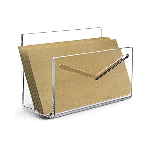 Acrylic mail holder clear - acrylic,