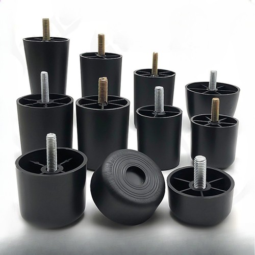 Black plastic screw - screw, in