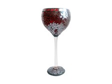 Red mosaic goblet stained