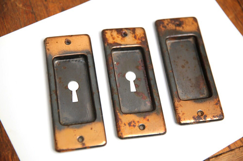 Antique pocket door handle - pocket,