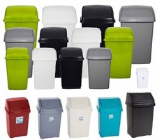 Plastic swing top bin waste - swing, 8l