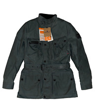 Belstaff Stealth Trialmaster Motorcycle Jacket Waxed Green D30 UK Large L £895