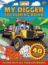 NEW  my first JCB activity  -  DIGGER COLOURING book 