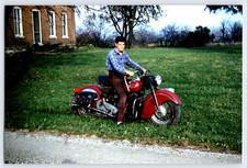 Vintage 1947 Photo Man on Red