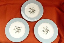 3 x Royal Doulton Rose Elegans T.C. 1010 8" Salad Plates