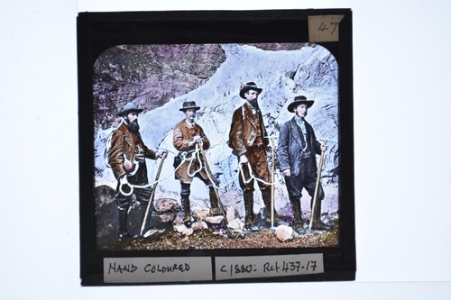 Mountaineers roped ice axes - mountaineers,