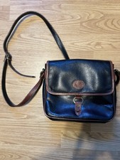 Classic Jane Hilton Vintage Shoulder Bag Black & Tartan Check Design