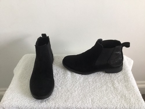 Clarks ladies black suede - clarks,