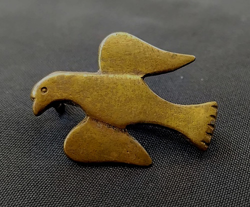 Roman bronze bird fibula - bronze,