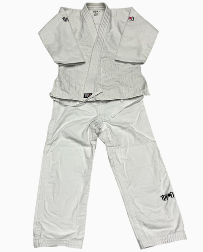 Ippon white judo fighter - white, gi