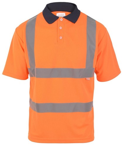 Vis birds eye polo shirt - hi-vis,