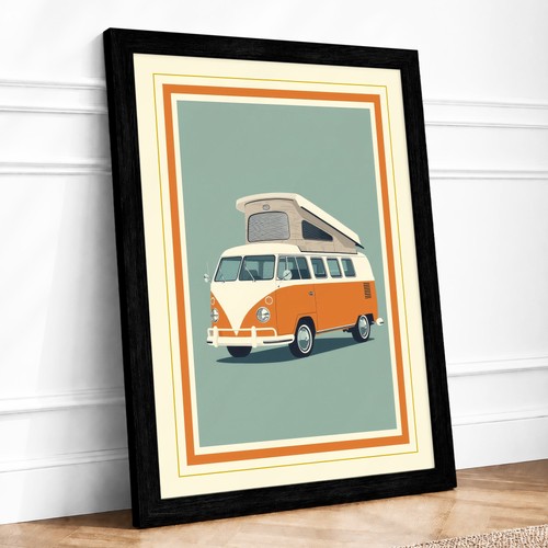 Vintage camper van retro - camper,
