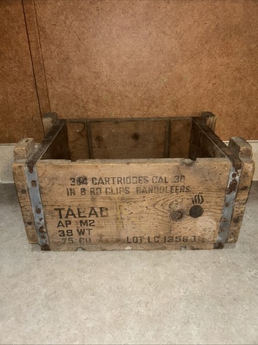 Original ww2 wwii wood ammo - original,