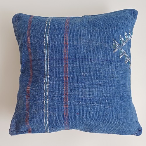 Moroccan cactus silk cushion - cactus,