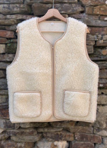 Merino wool unisex gilet - wool,