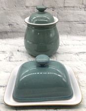 Denby Regency Green Lidded Butter Dish & Storage Jar (CM137G)