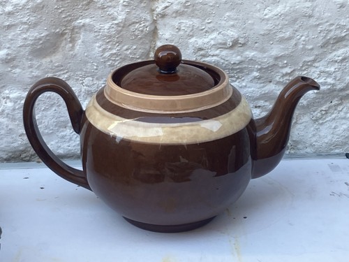 Traditional brown china teapot - china,