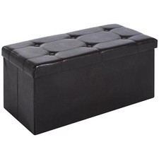 Folding Faux Leather Storage