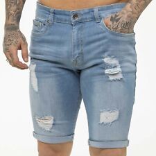 Kruze Mens Denim Shorts