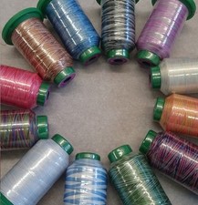 ISACORD MACHINE EMBROIDERY SEWING THREAD 1000M - MULTI RANDOM MIXED VARIEGATED