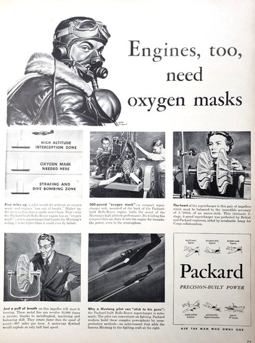 Print 1943 packard engines - print,