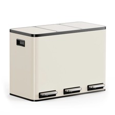 Cream Recycling Kitchen Bin