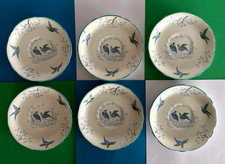 Antique,Jackson & Gosling Ye Olde English SIX Tea Set Saucer Spares 13.5cm???