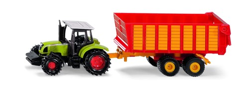 John deere with silage trailer - deere,