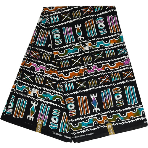 Tribal african fabric - tribal, wax