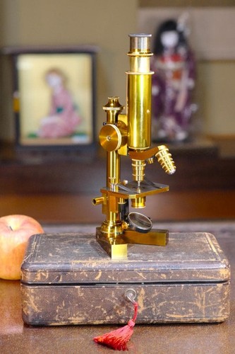 Microscope antique collectible - microscope,