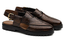 Handmade Men Brown Alligators